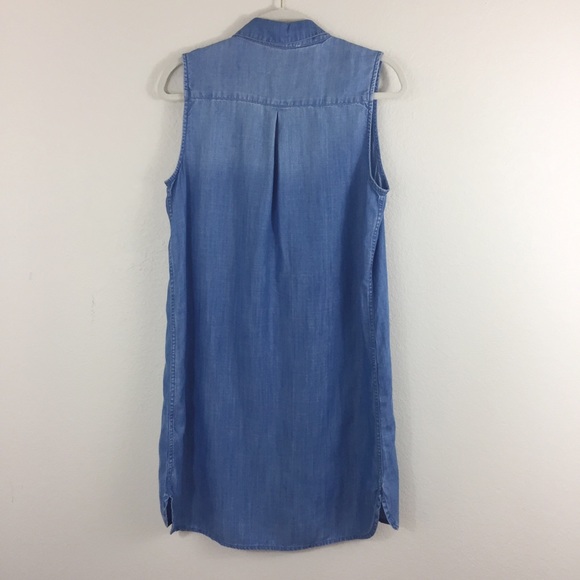 Beach lunch lounge Chambray Dress Size M - Picture 2 of 8